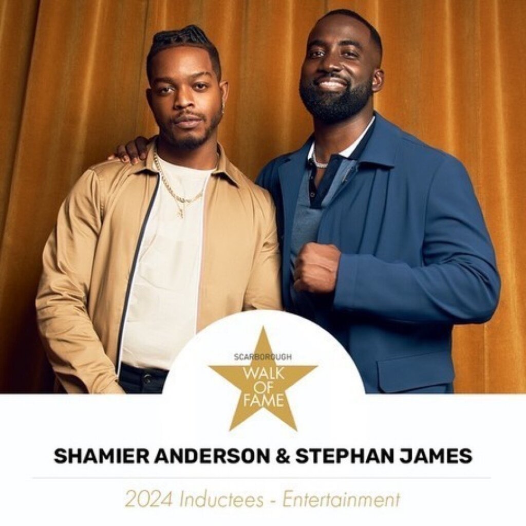 Shamier Anderson and Stephan James, receive their own stars on Scarborough’s Walk of Fame