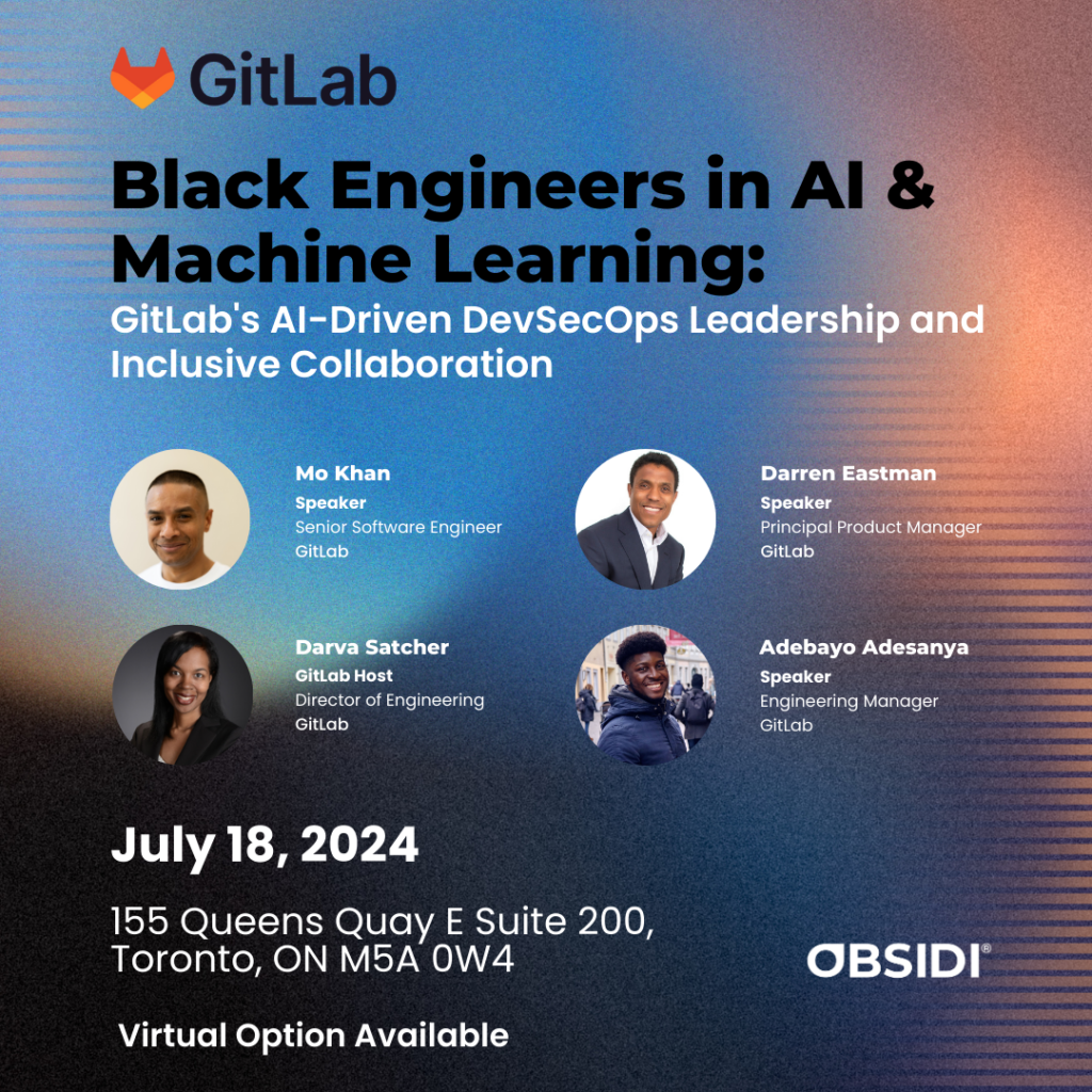 4 guest speakers for Black Engineering In AI & Machine Learning-Toronto-Ontario-Canada