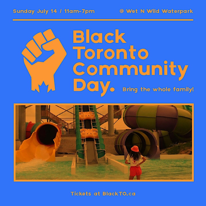 Waterslide at Wet n Wild for Black Toronto Community Day