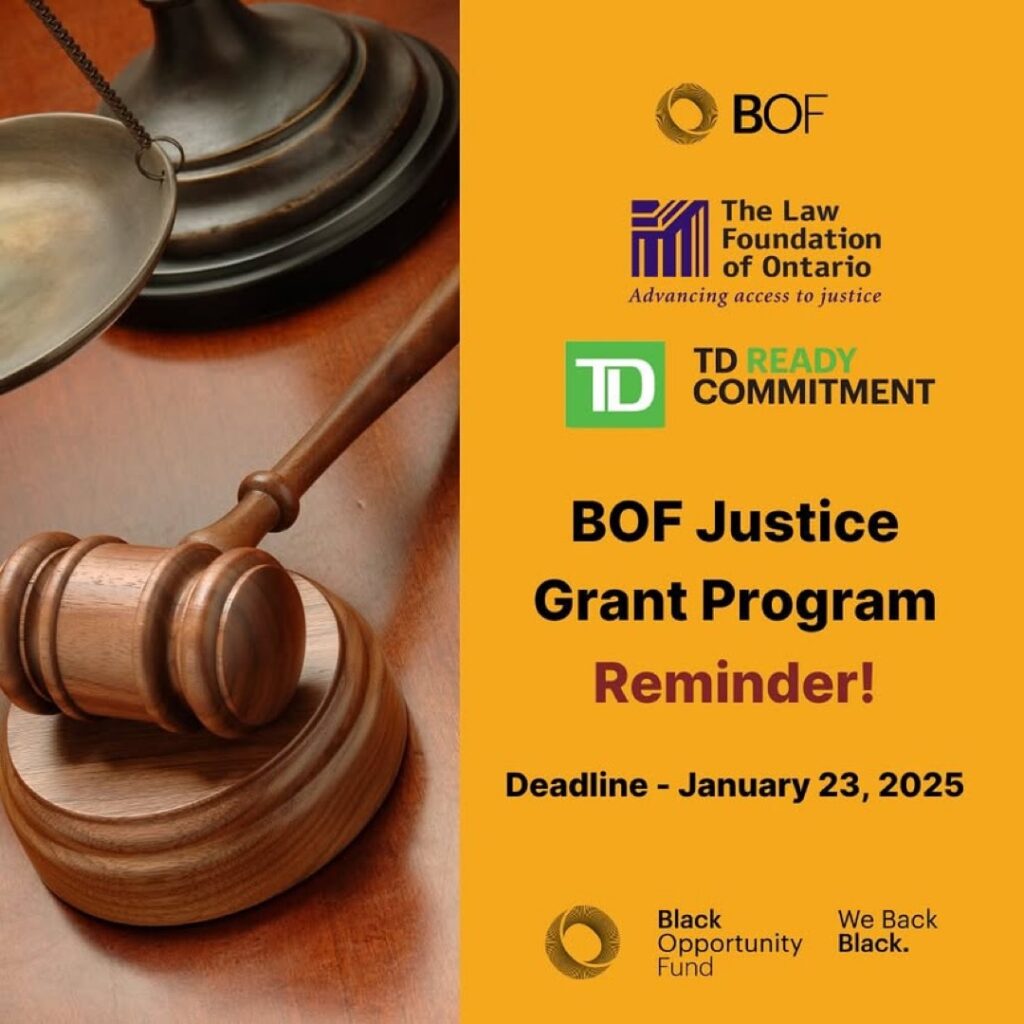 Black Opportunity Fund (BOF) Justice Grant Program